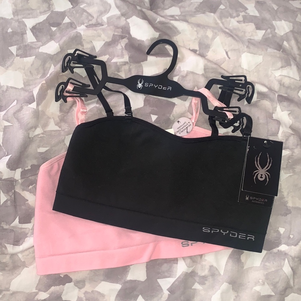 Spyder | Pink and Black Bralette Size M - Picture 1 of 8